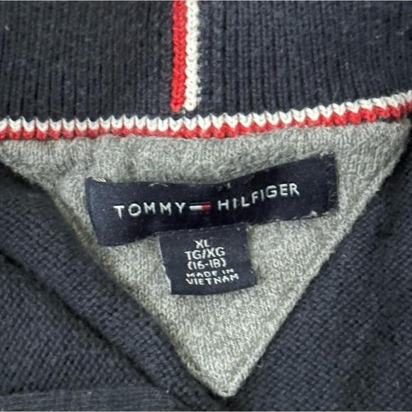 Tommy Hilfiger yellow 1/4 zip pullover - Picture 3 of 6